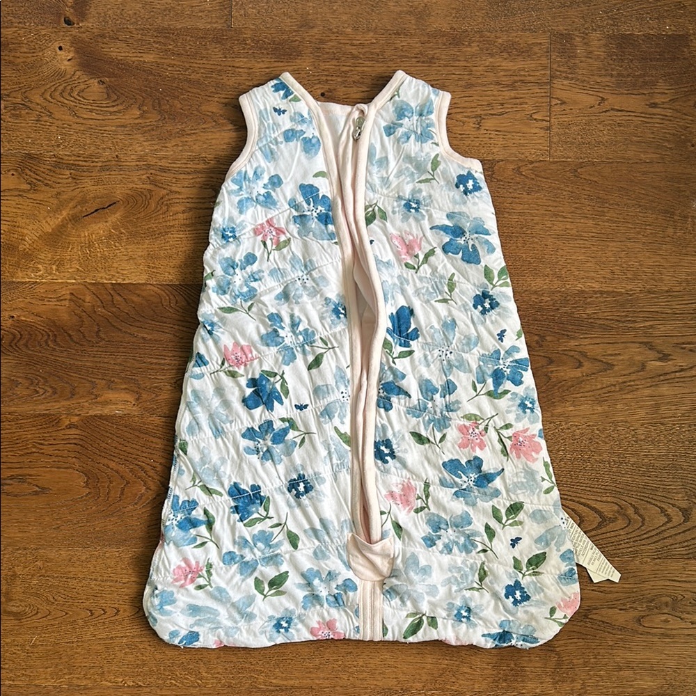 Burt's Bees Baby Blue and Pink Sleep Sack Pajamas